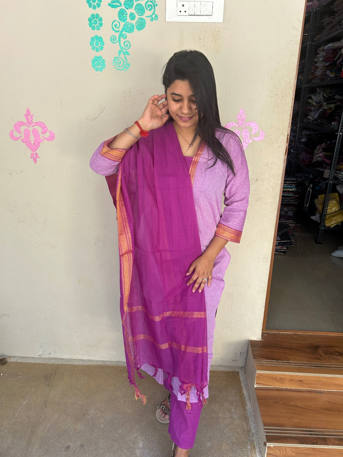 Petals Dupatta Sets - FDS30