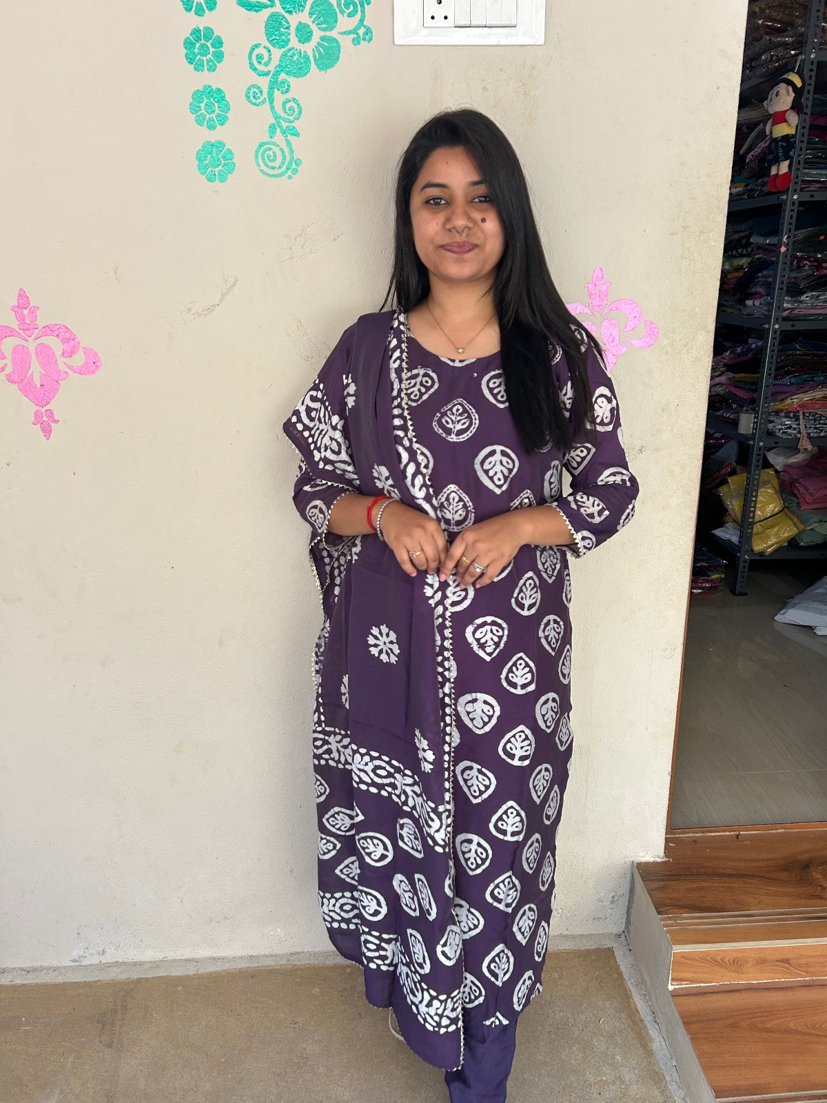 Premium Kurti Set - Batik01