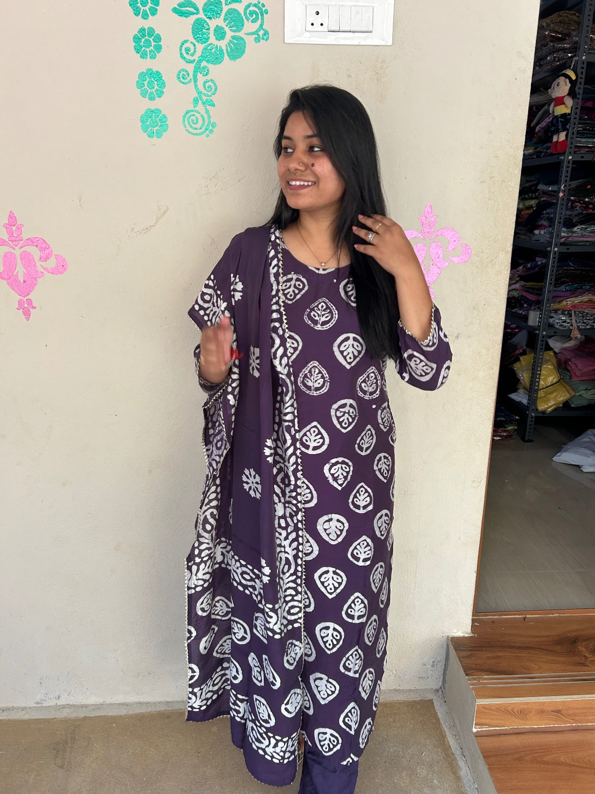 Premium Kurti Set - Batik01