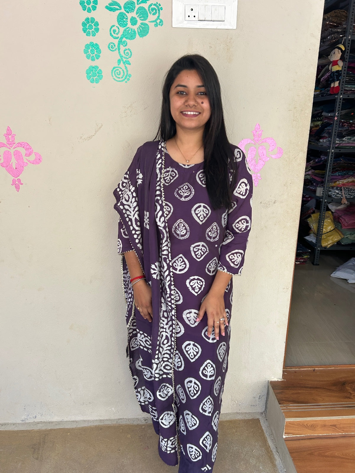 Premium Kurti Set - Batik01