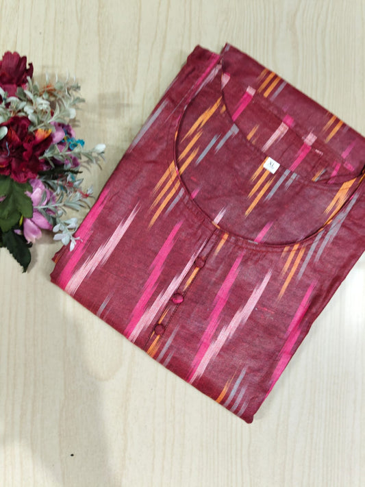 Cotton Kurti With Lining - CKL29