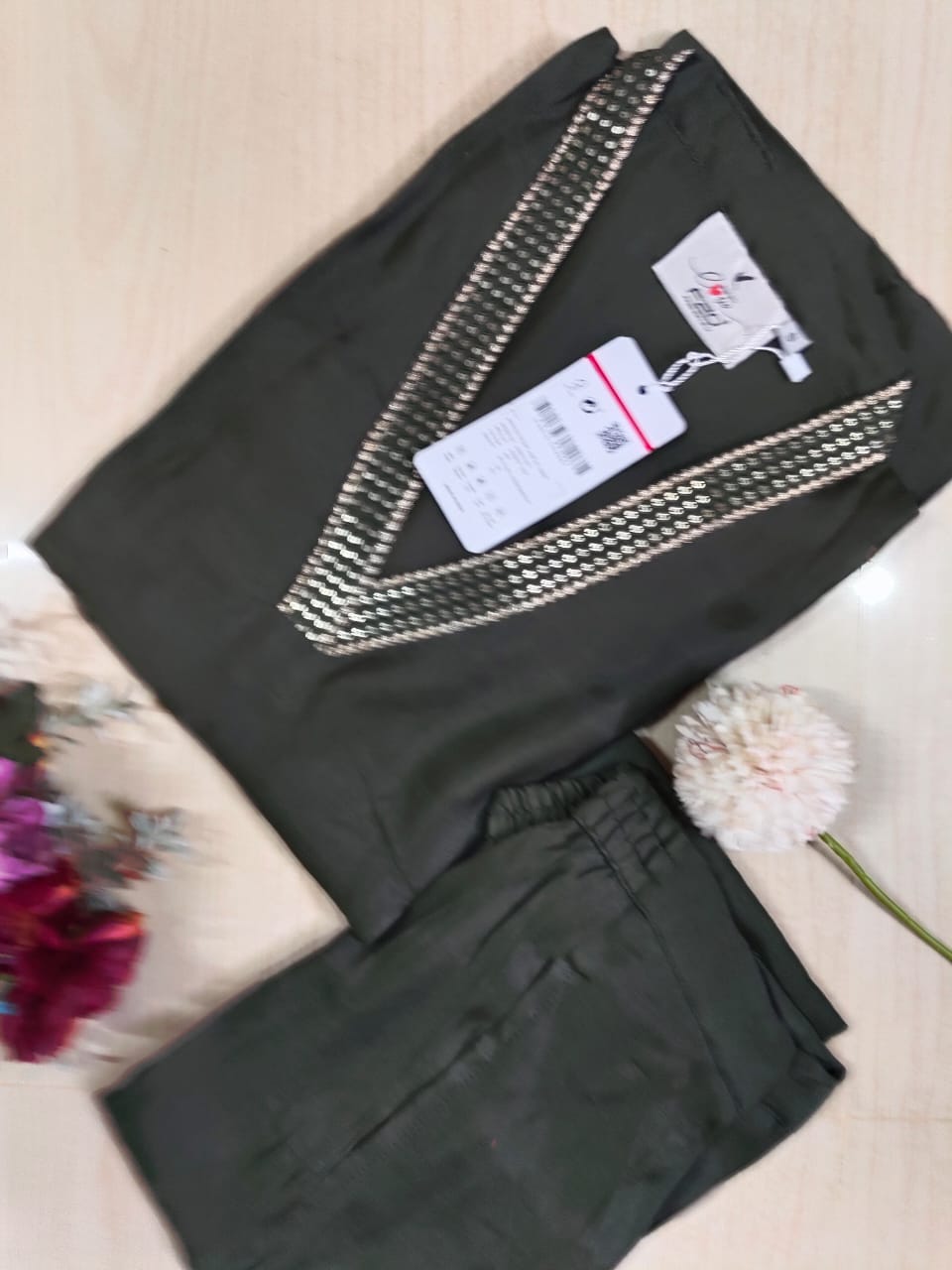 Shiny Silk Kurti with Pant - PSSK19