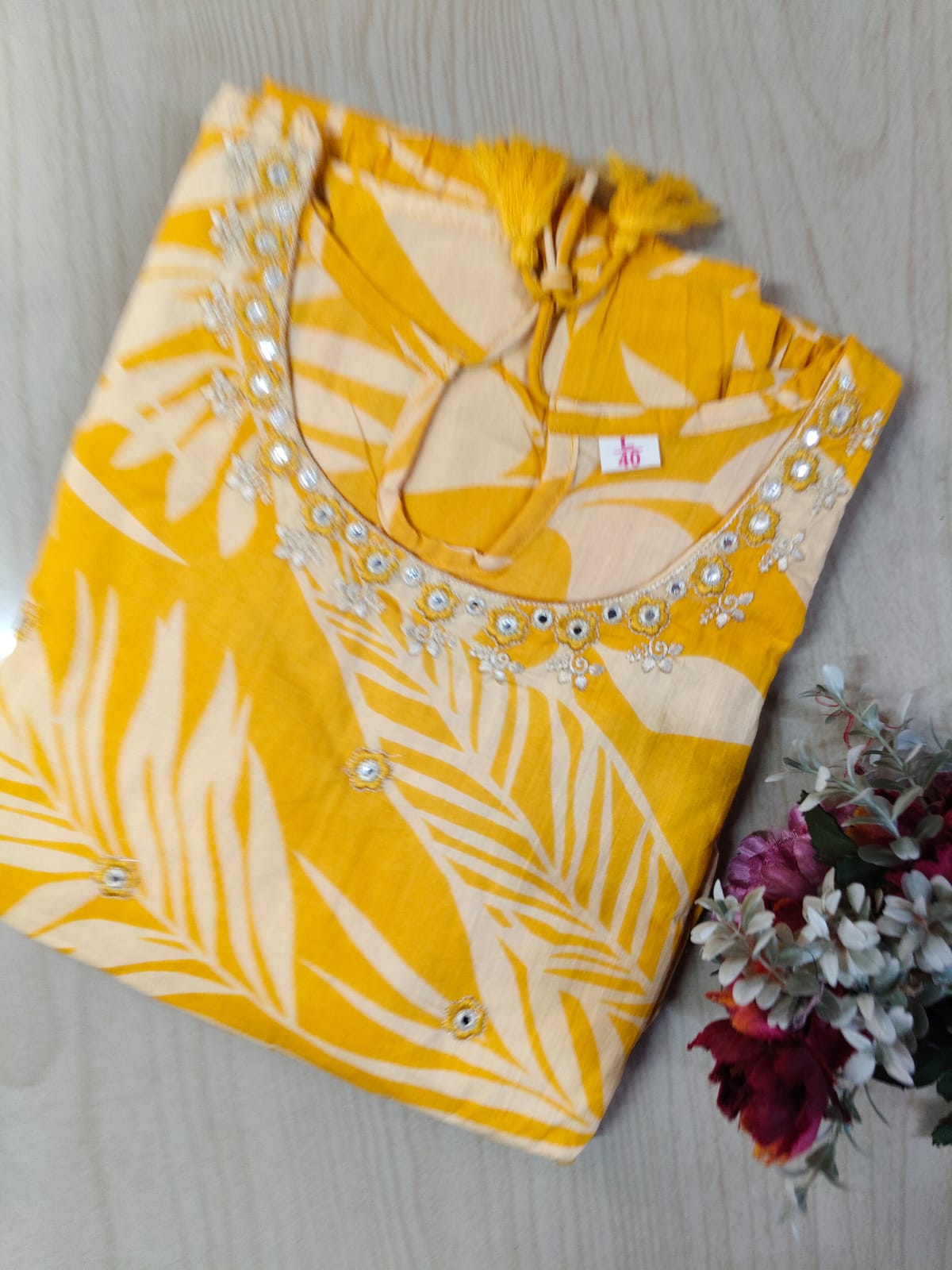 Cotton Long Sleveless Frocks CLF16