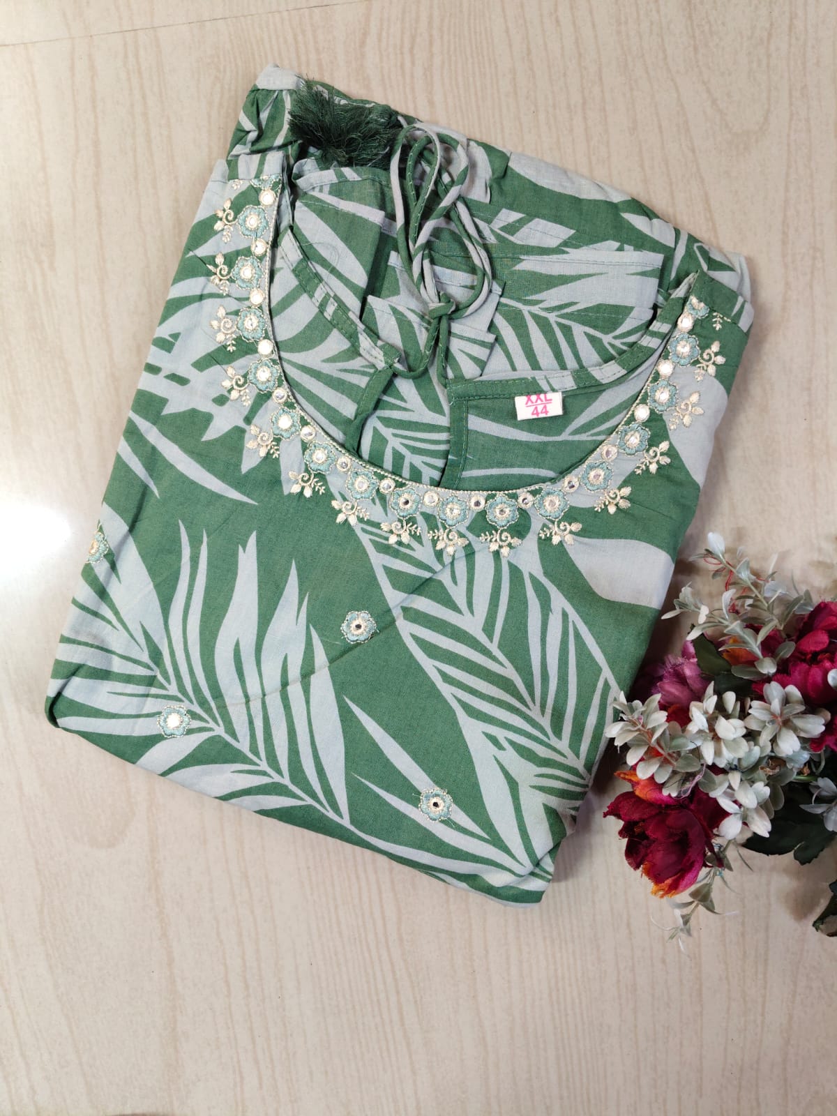 Cotton Long Sleveless Frocks CLF13