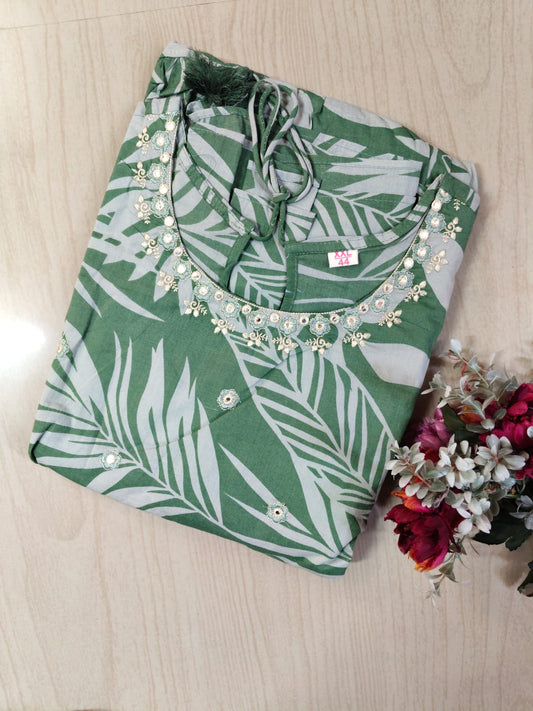 Cotton Long Sleveless Frocks CLF13