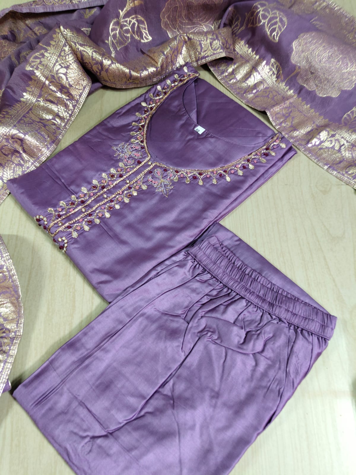 Premium Modal Chanderi Silk Kurti - CSK57