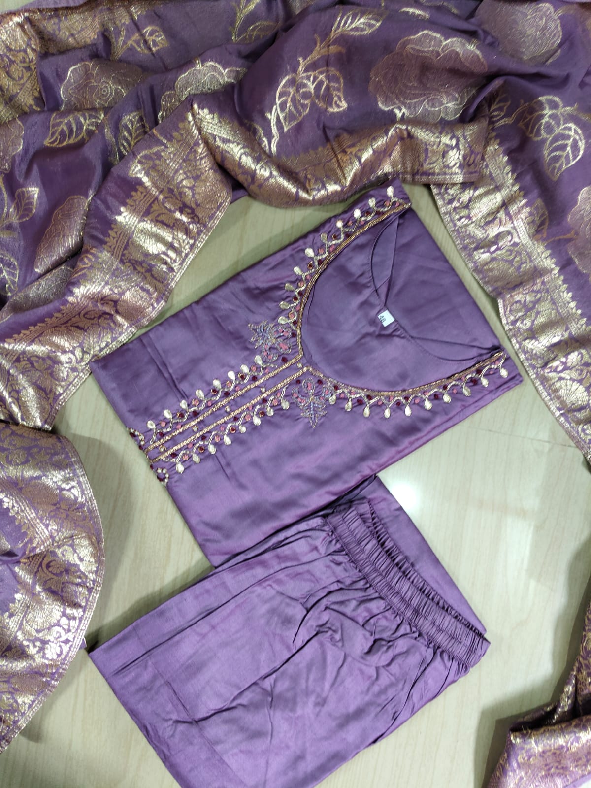 Premium Modal Chanderi Silk Kurti - CSK57