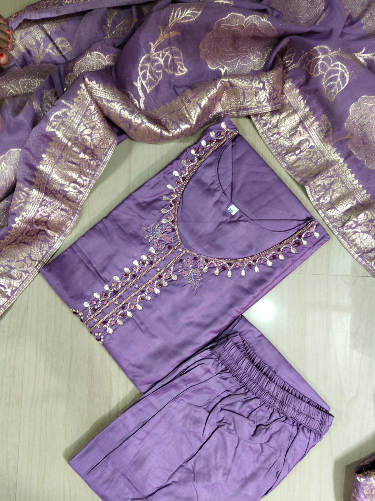 Premium Modal Chanderi Silk Kurti - CSK57