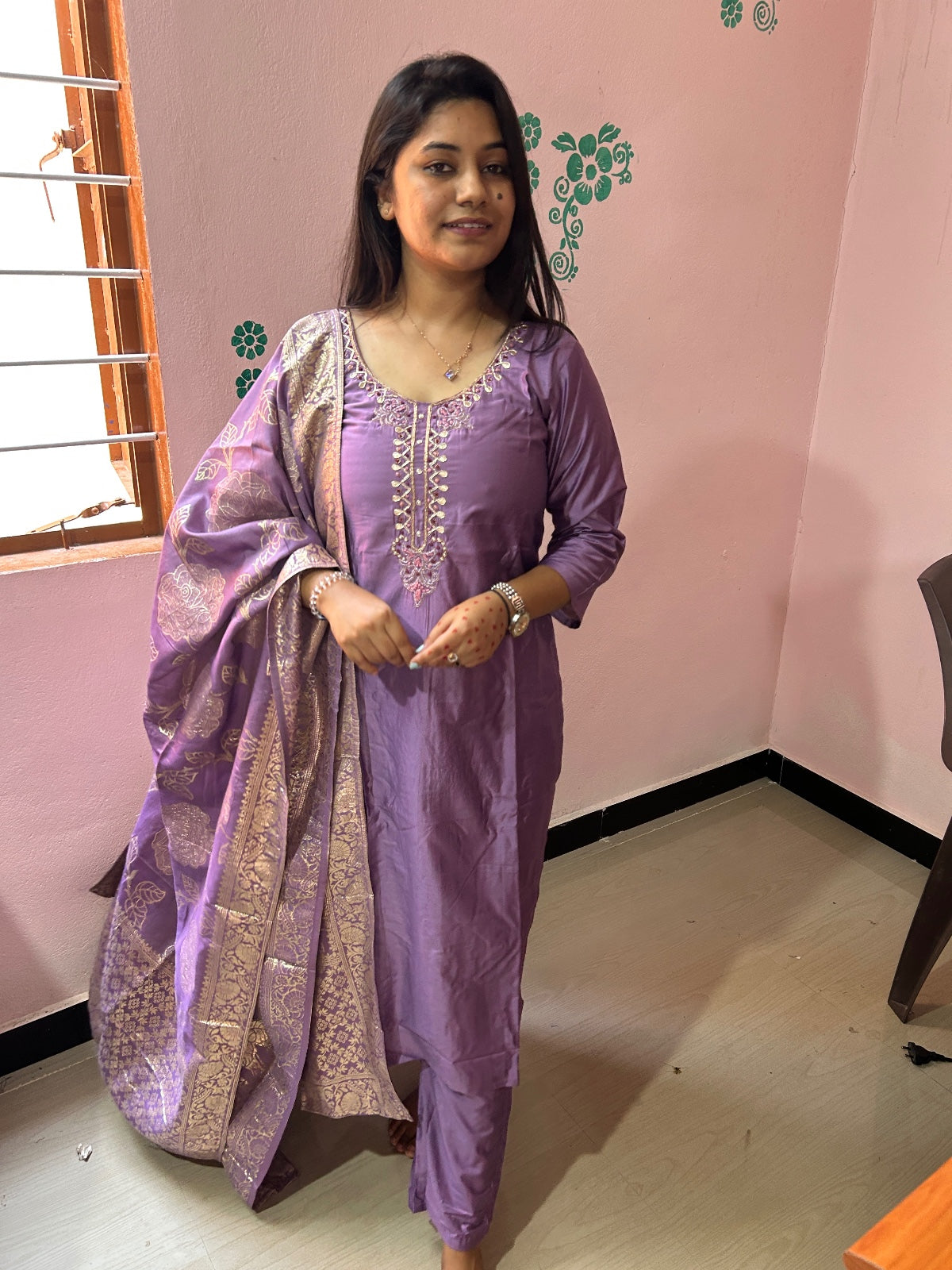 Premium Modal Chanderi Silk Kurti - CSK57