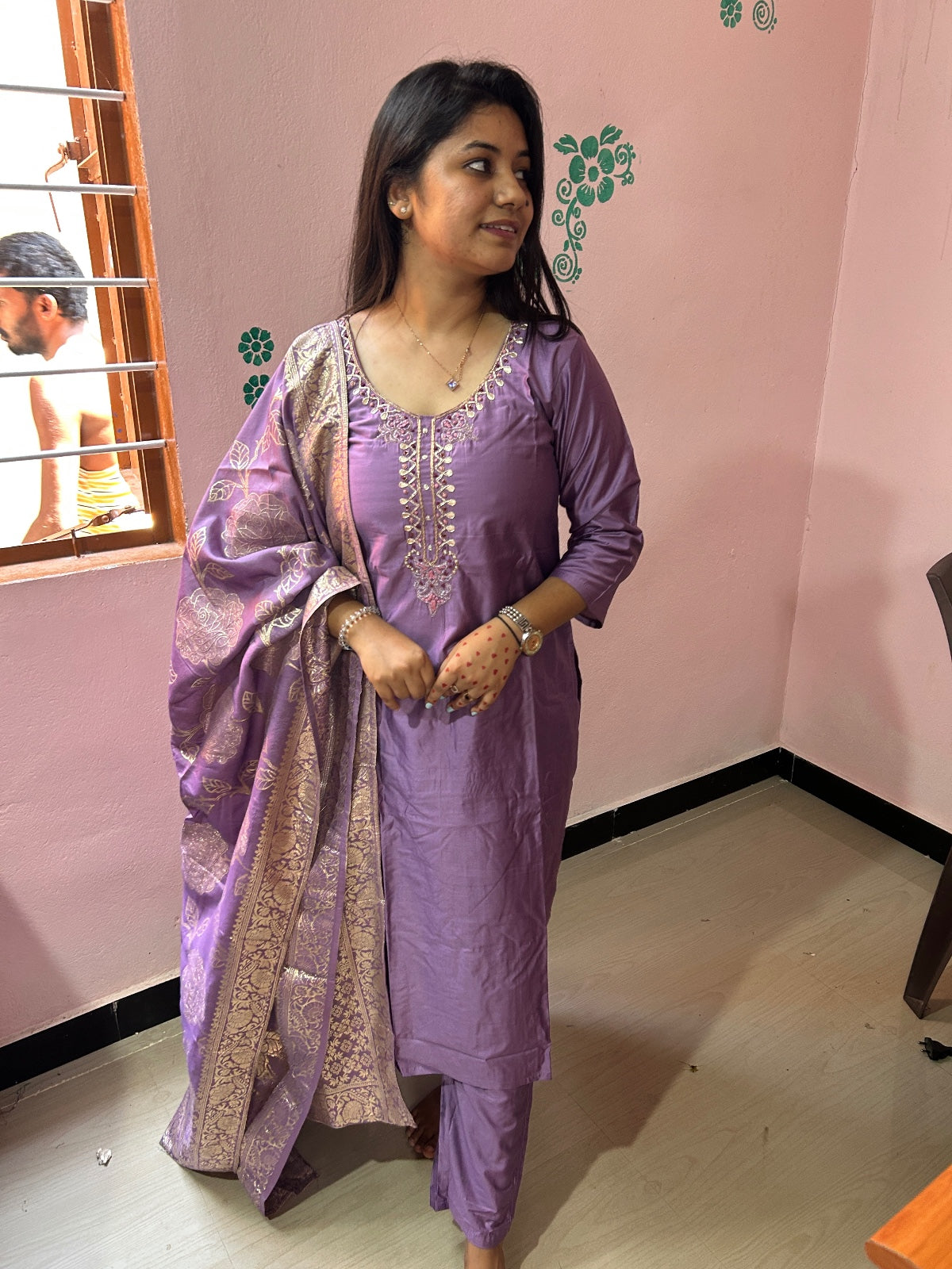 Premium Modal Chanderi Silk Kurti - CSK57