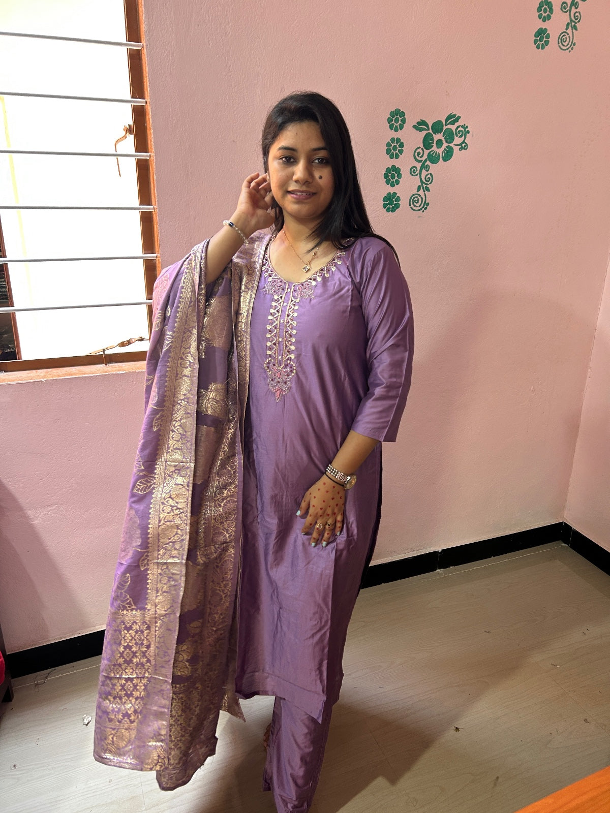 Premium Modal Chanderi Silk Kurti - CSK57