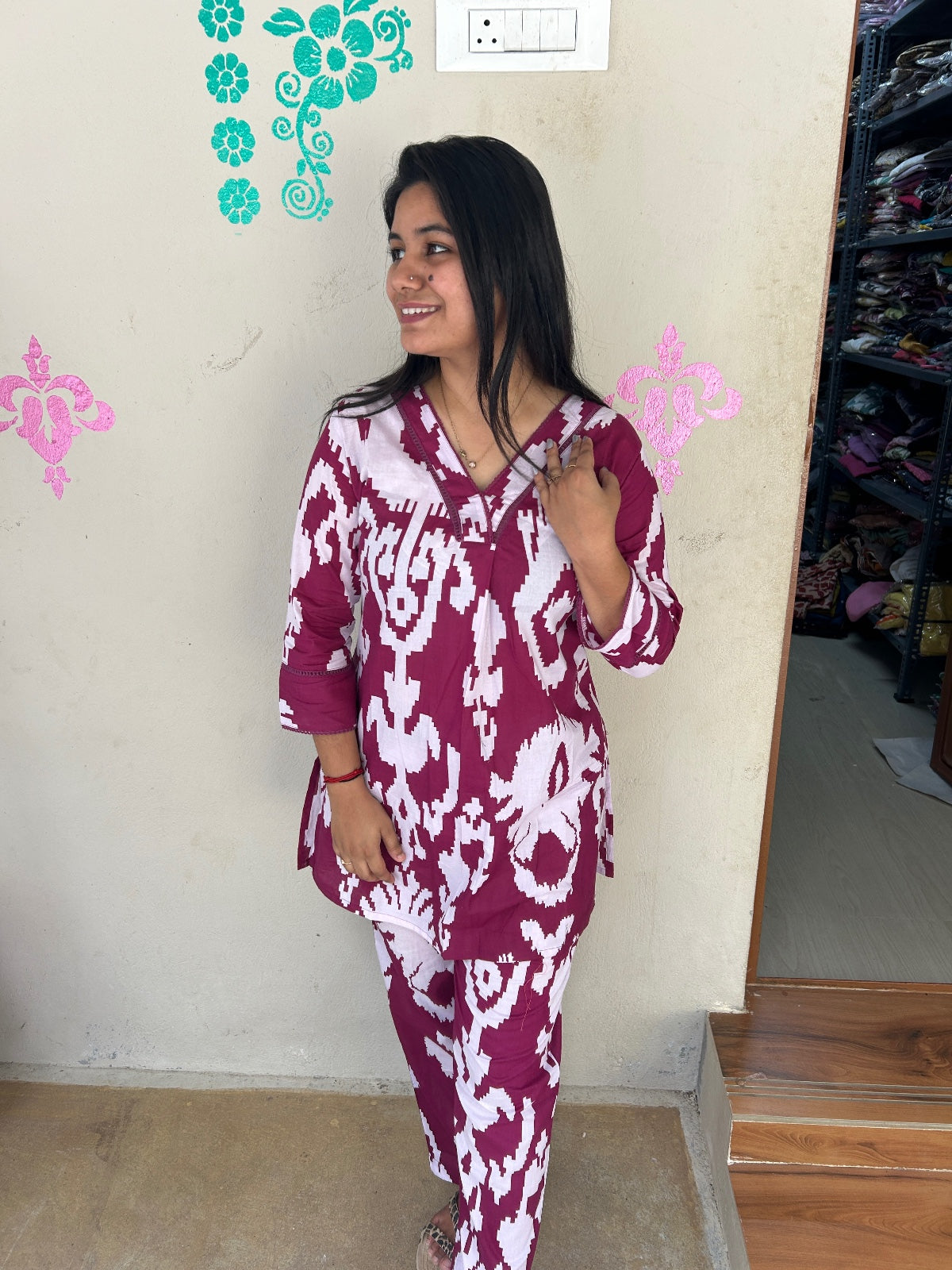 Cotton  Co-ord Sets ( night suits )  NSC119