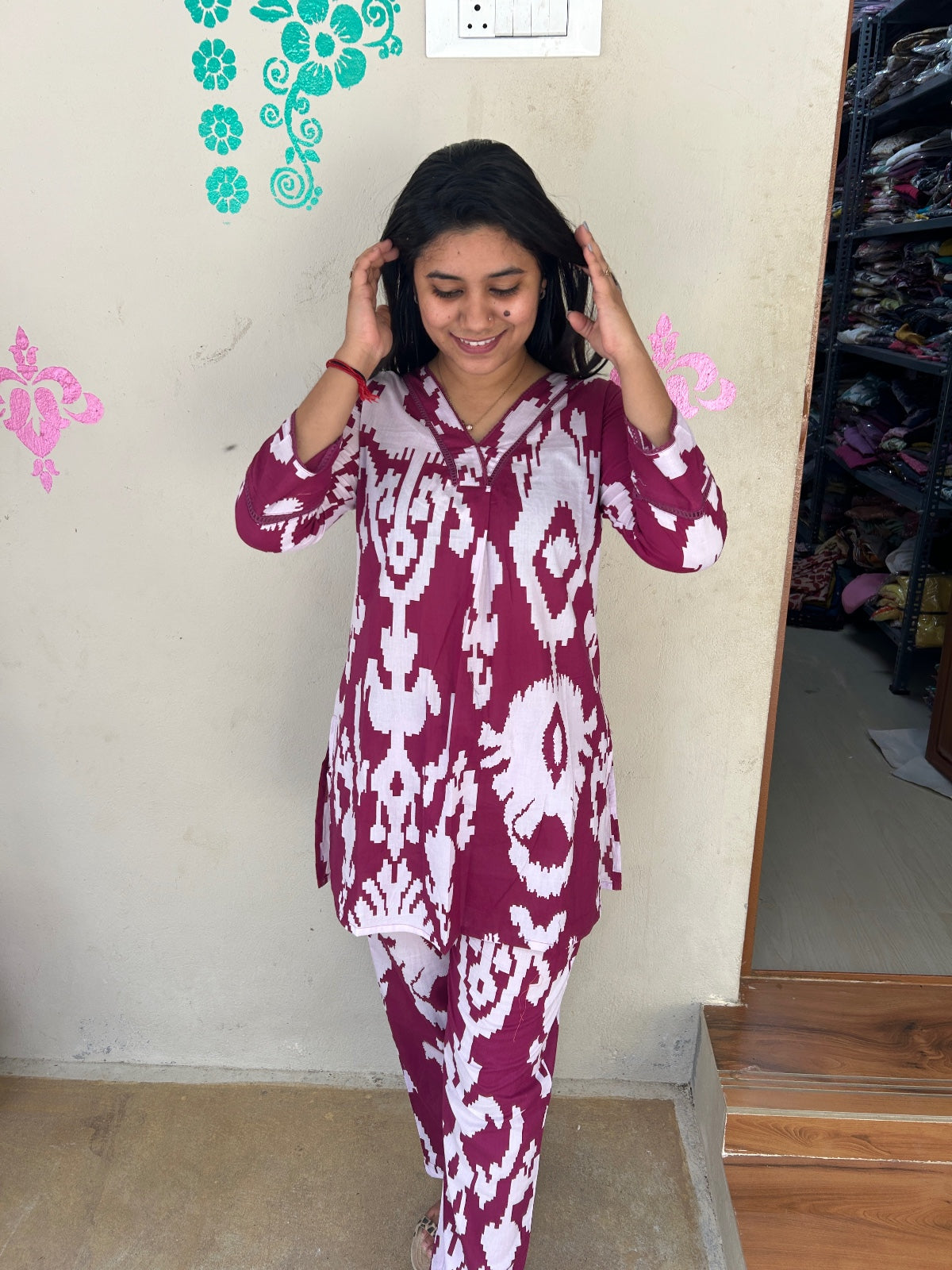 Cotton  Co-ord Sets ( night suits )  NSC119
