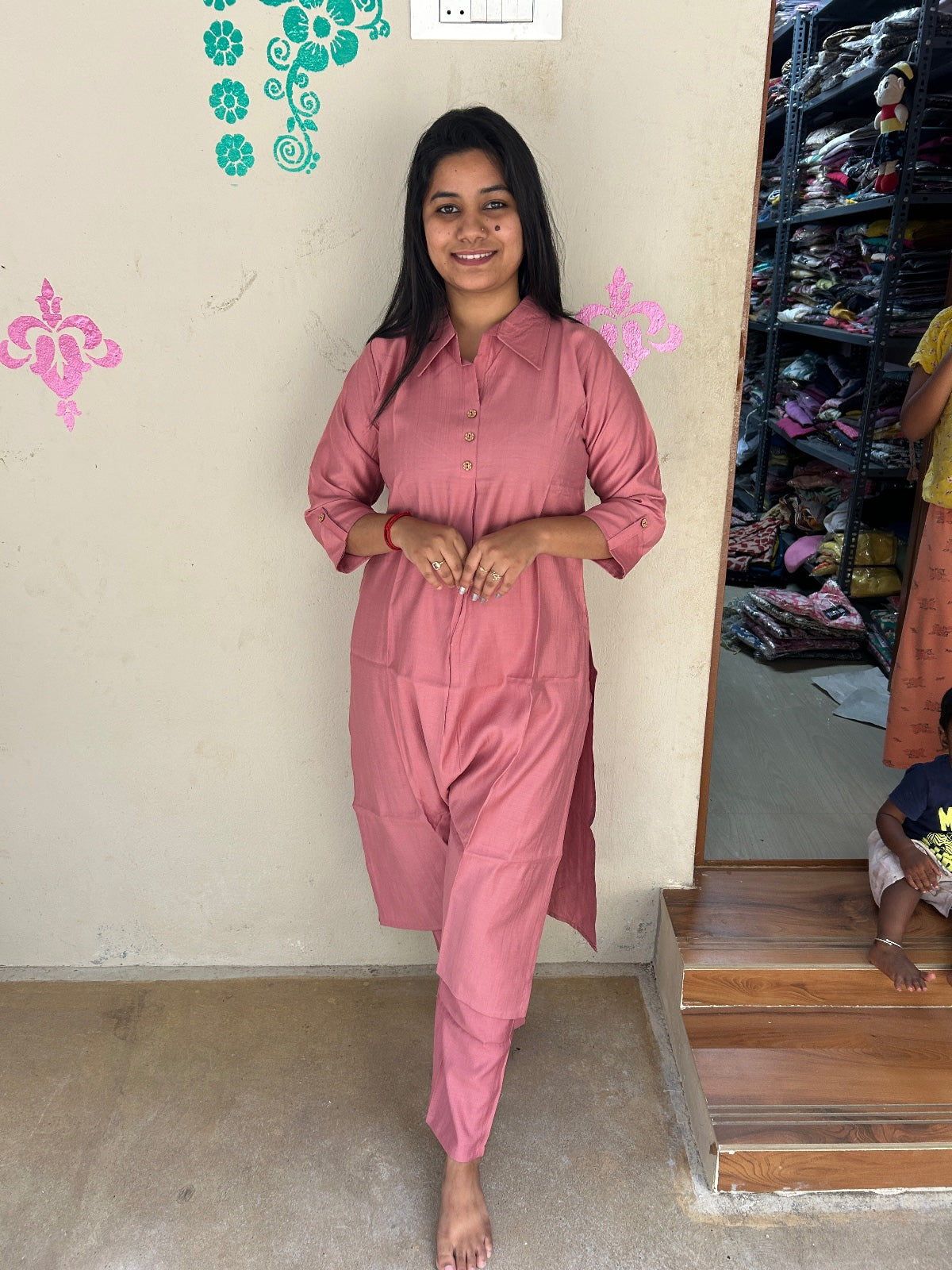 Shiny Silk Kurti with Pant - PSSK23