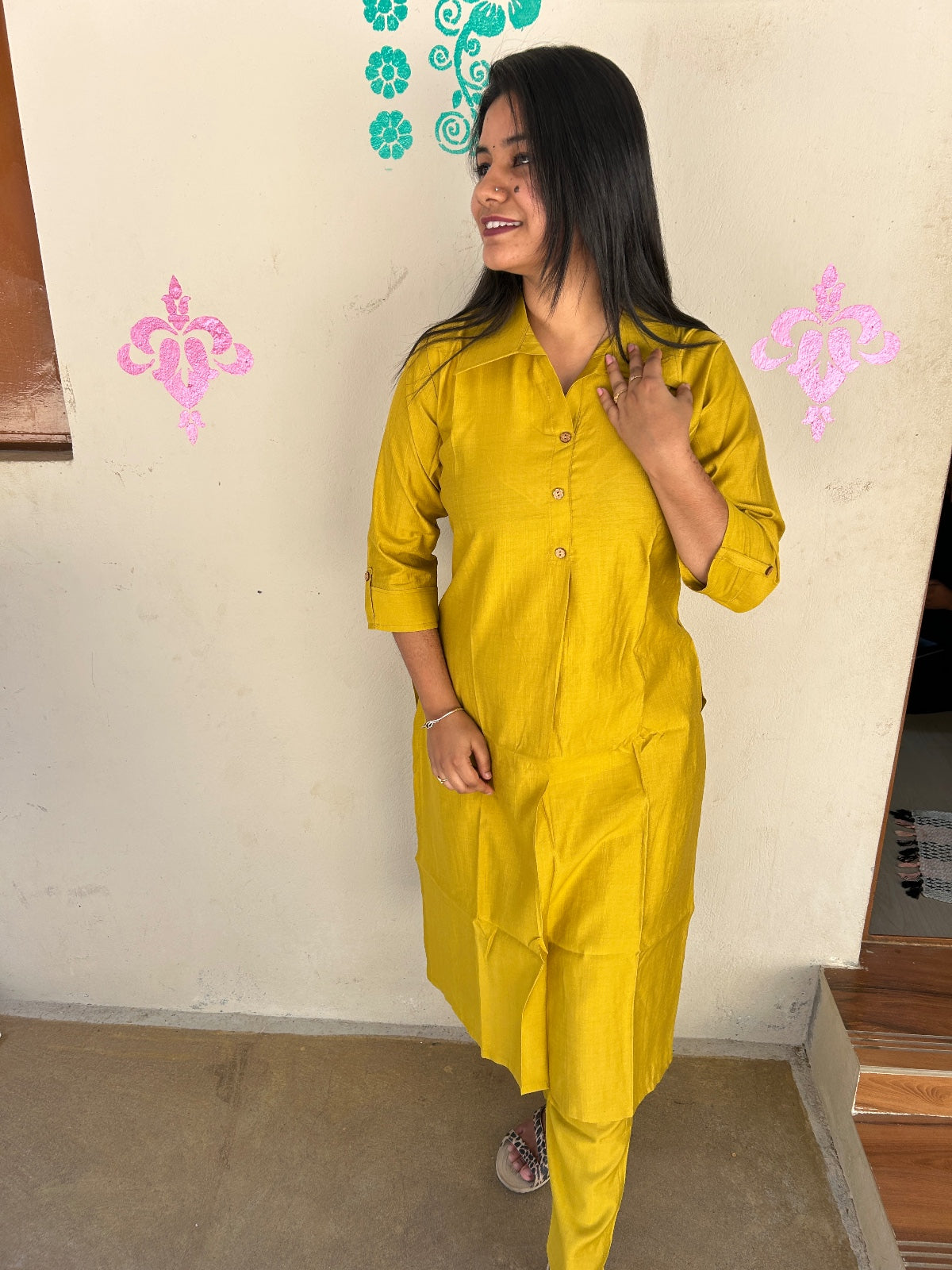 Shiny Silk Kurti with Pant - PSSK22