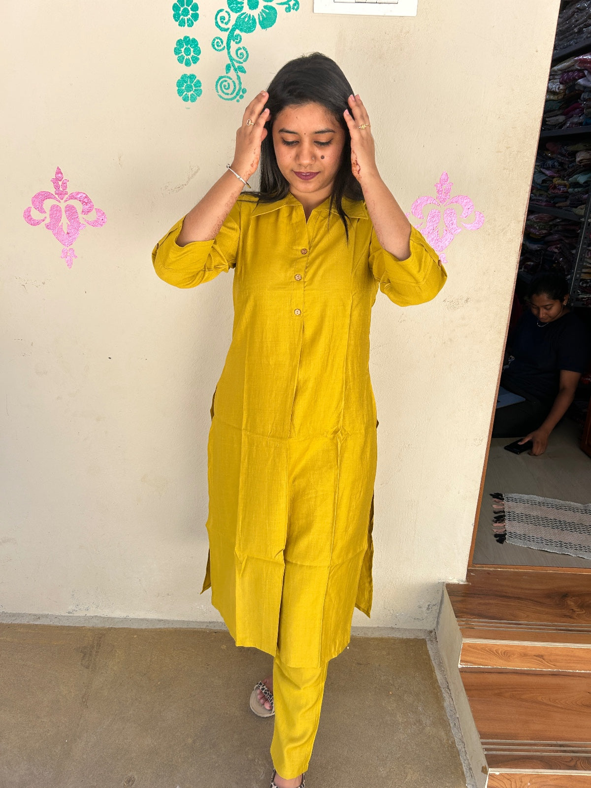 Shiny Silk Kurti with Pant - PSSK22