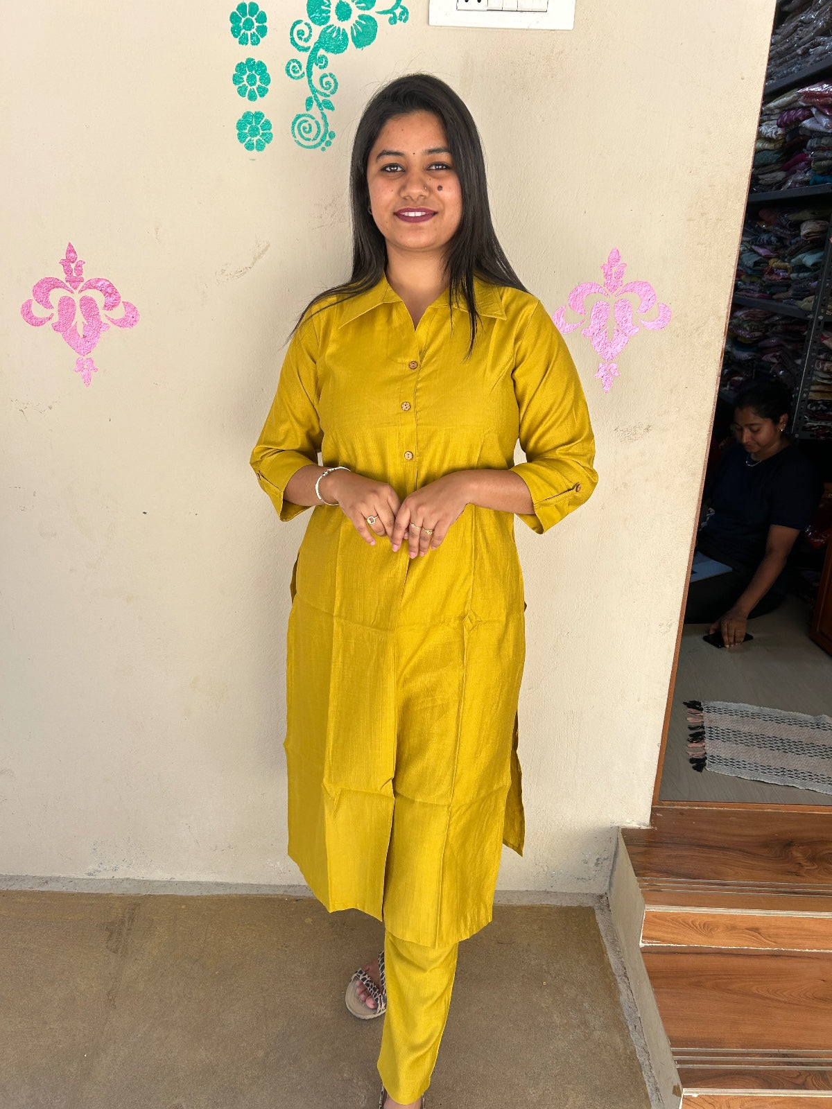 Shiny Silk Kurti with Pant - PSSK22