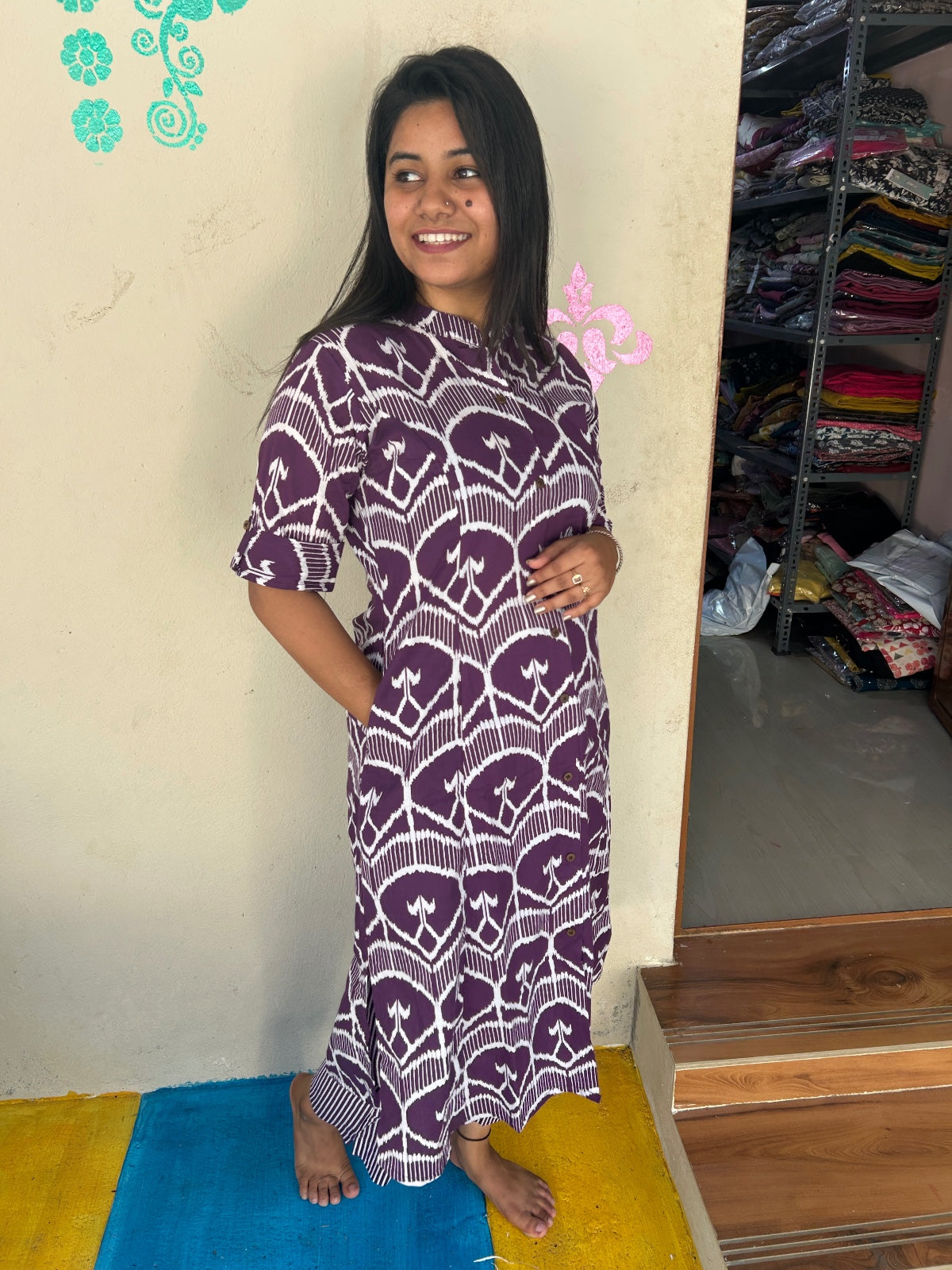 A-Line Cotton Kurti  AL215