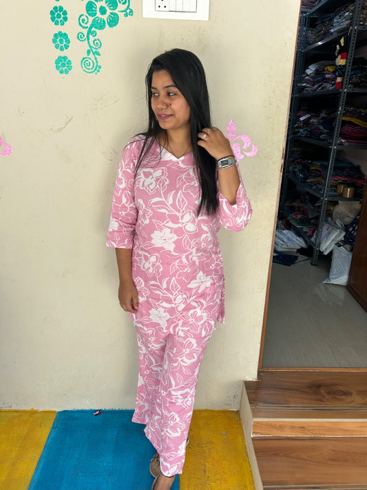 Cotton  Co-ord Sets ( night suits )  NSC162