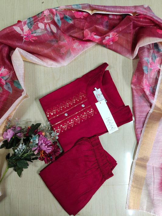 Perimum Vetican Silk Kurti - VSK56