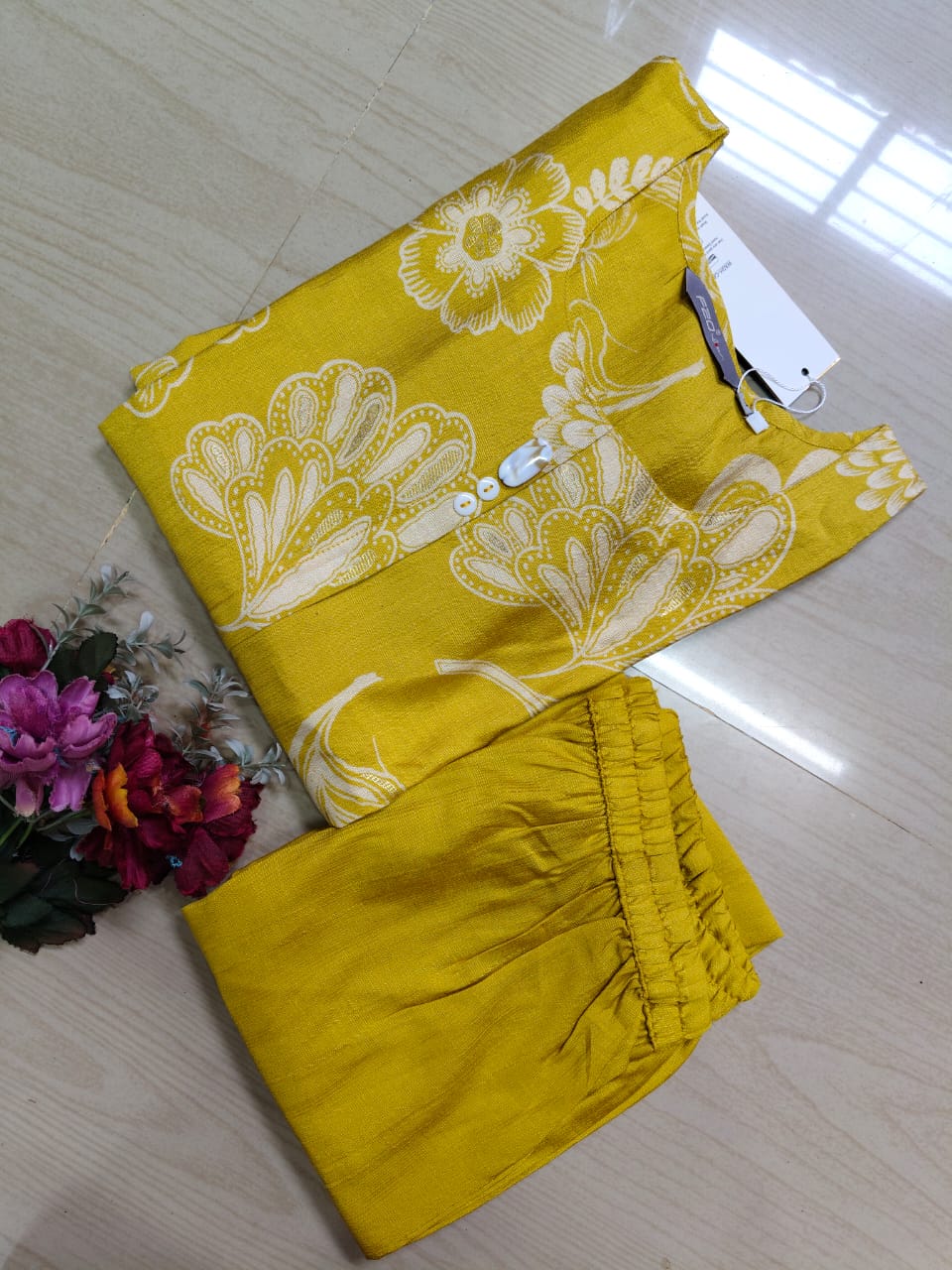 A Line Vertican Silk Kurti  AVS28