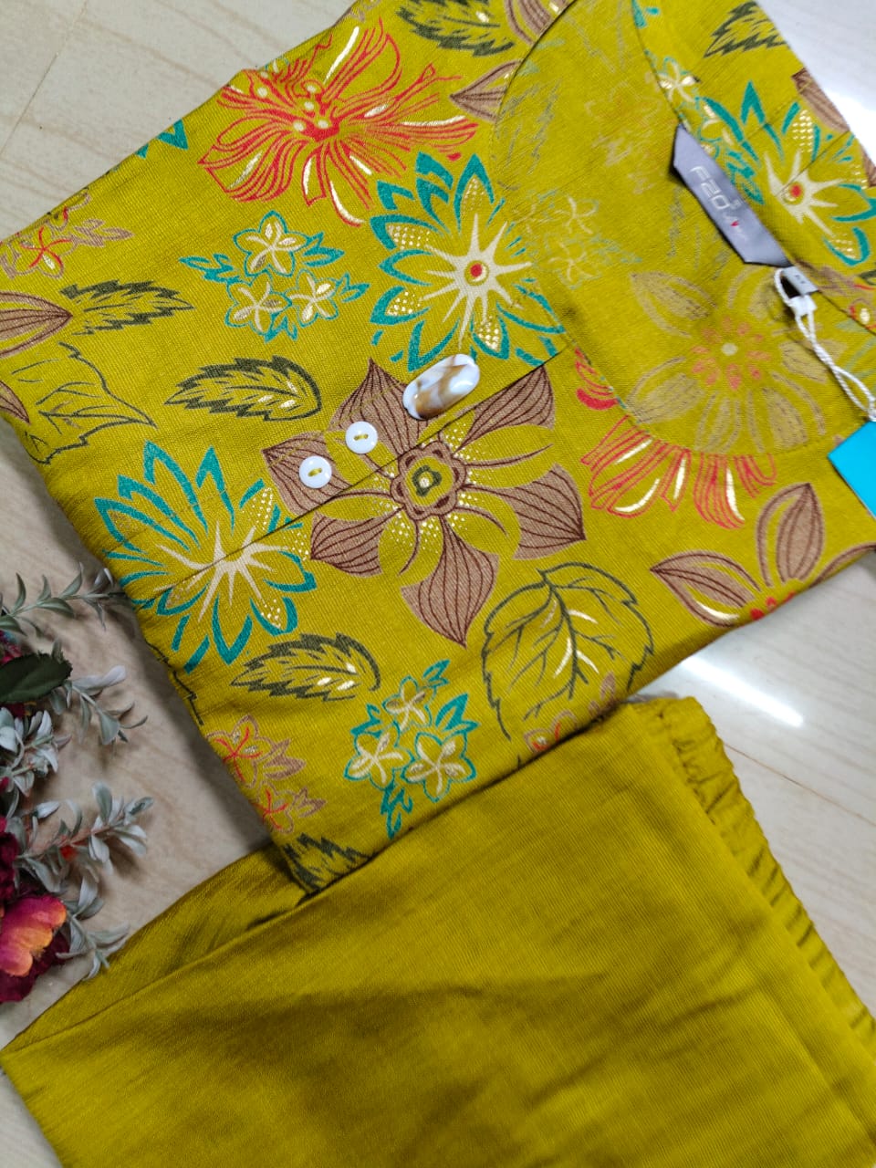 A Line Vertican Silk Kurti  AVS32