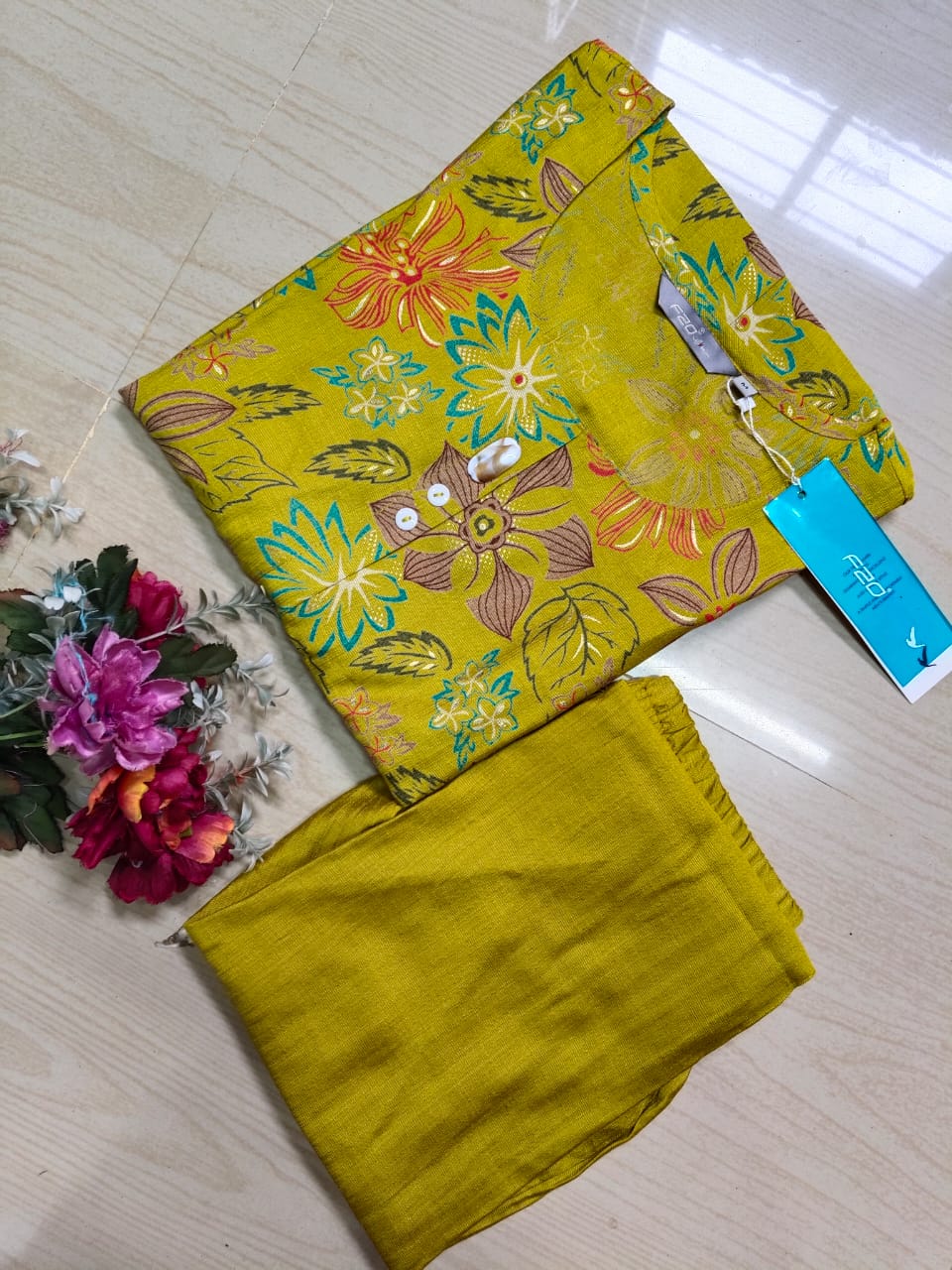 A Line Vertican Silk Kurti  AVS32