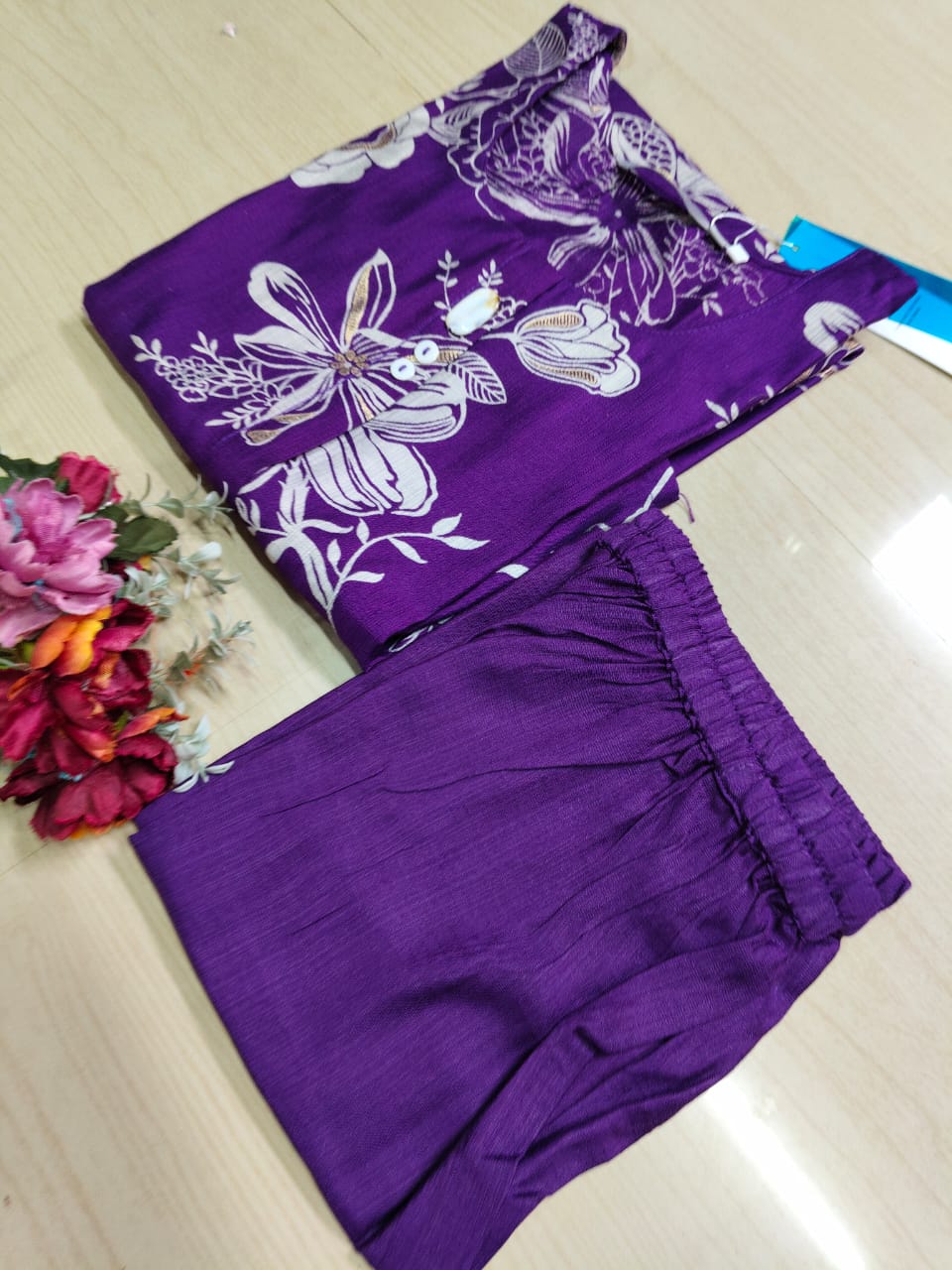 A Line Vertican Silk Kurti  AVS31