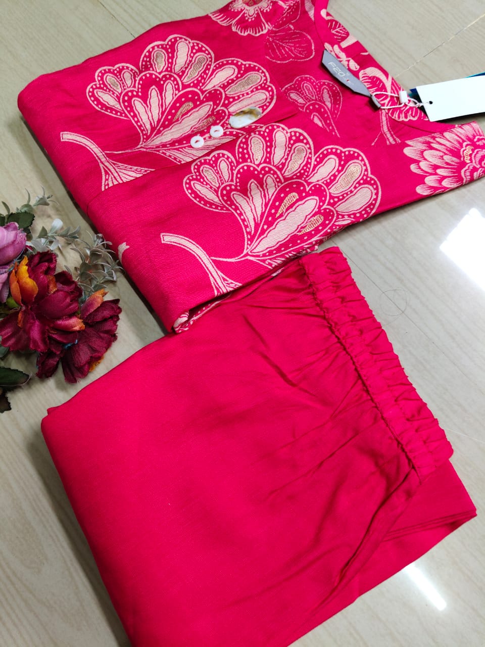 A Line Vertican Silk Kurti  AVS30