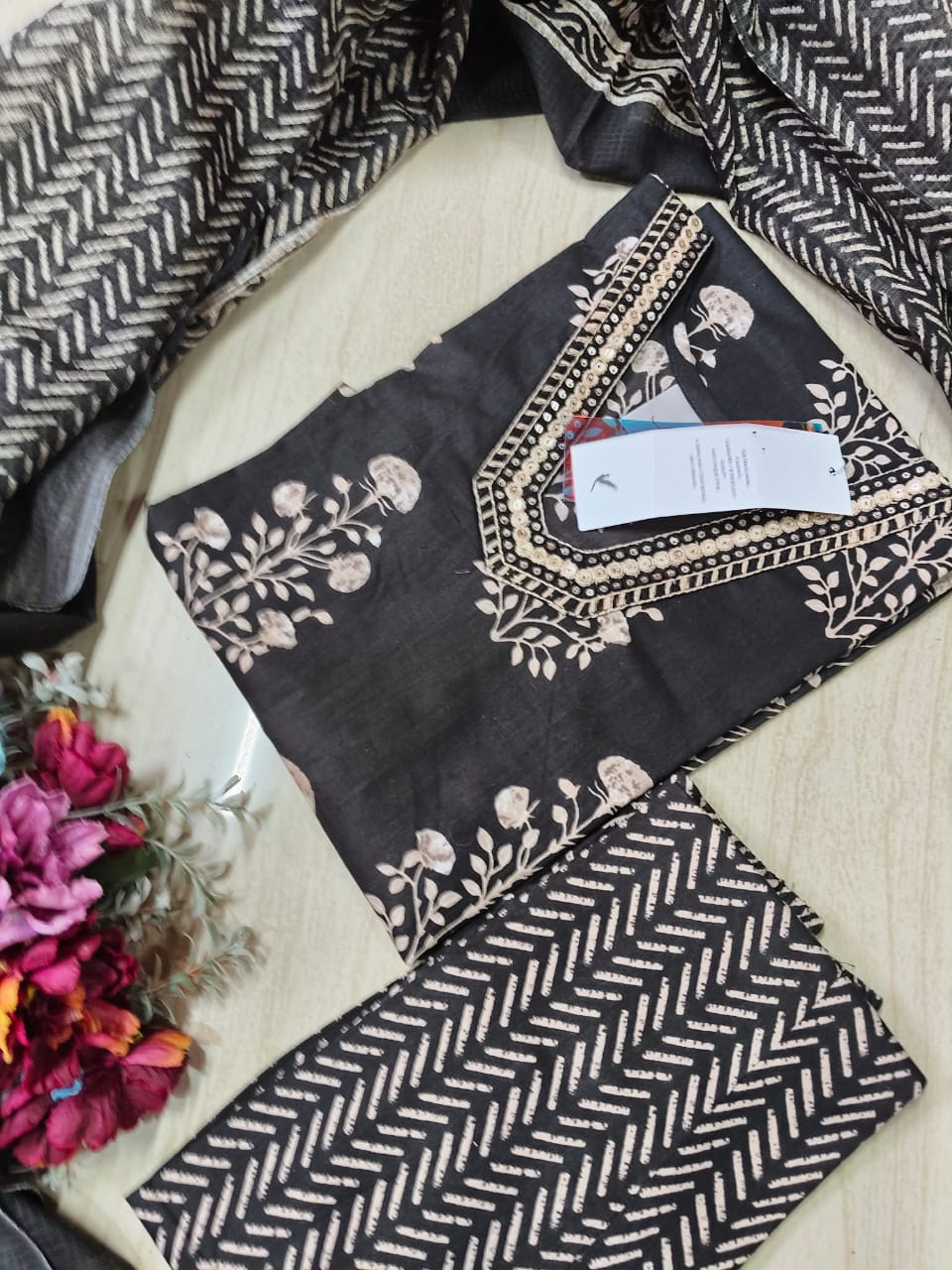 Budgeted Cotton 3 Piece Set - BC43