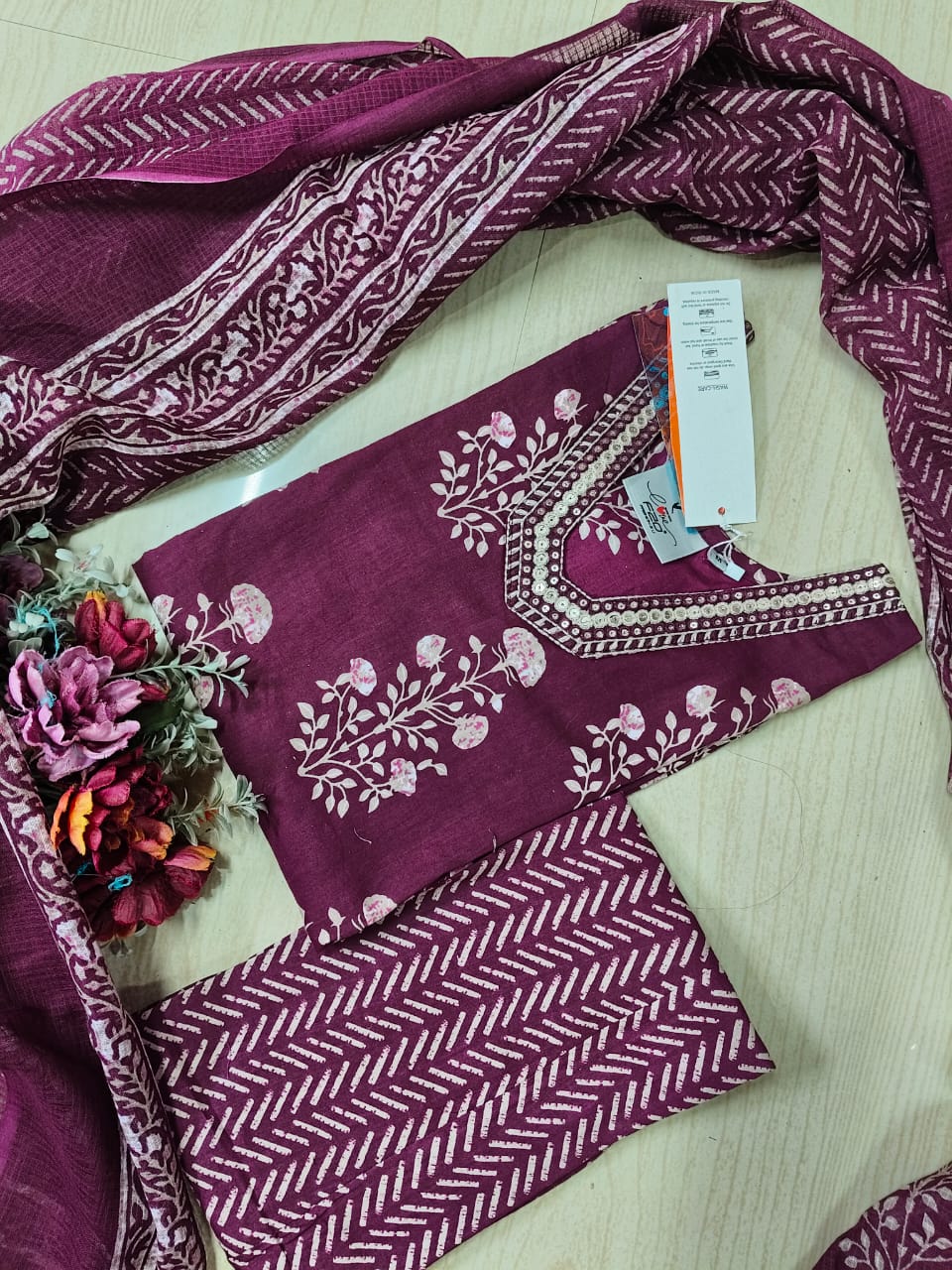 Budgeted Cotton 3 Piece Set - BC42