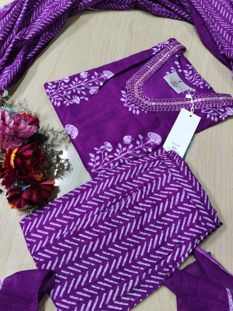 Budgeted Cotton 3 Piece Set - BC39