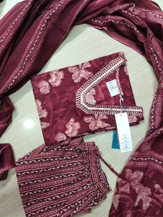 Budgeted Cotton 3 Piece Set - BC56