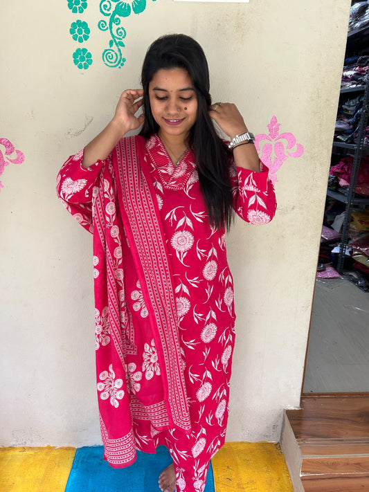 Budgeted Cotton 3 Piece Set - BC44