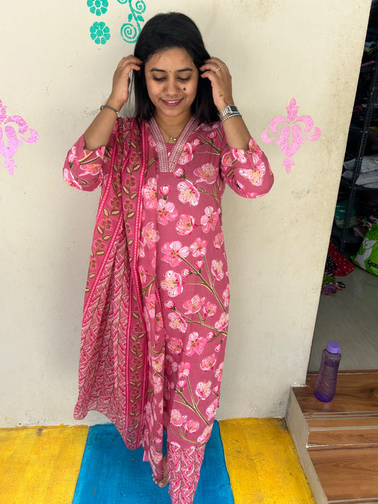 Budgeted Cotton 3 Piece Set - BC58