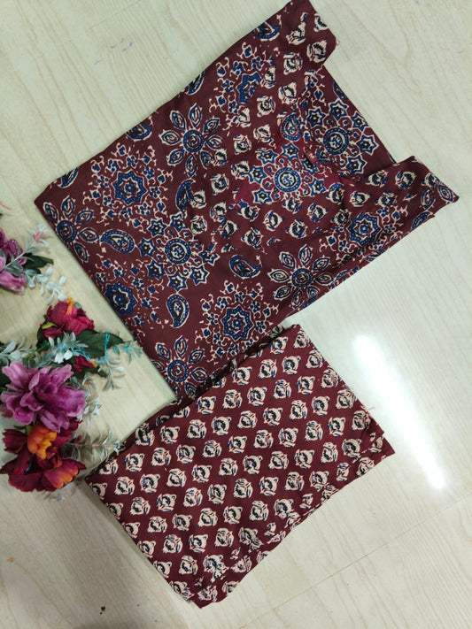 V neck Kurthi with Pant  ALN37