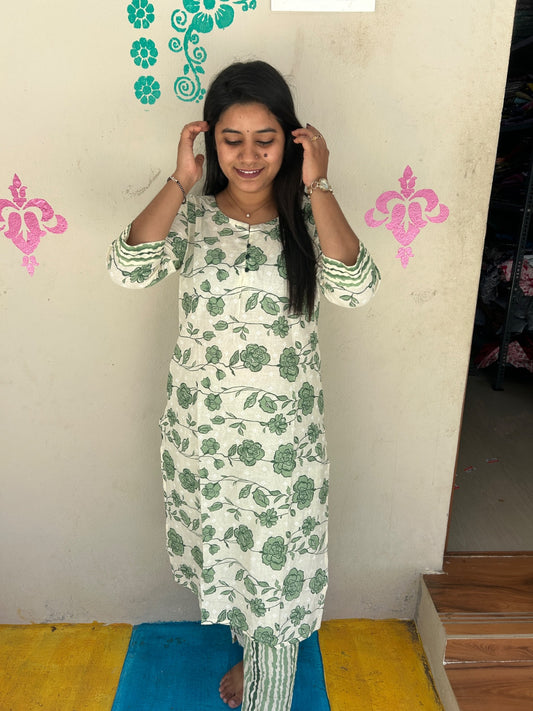 Cotton Capsule Kurti - PK107
