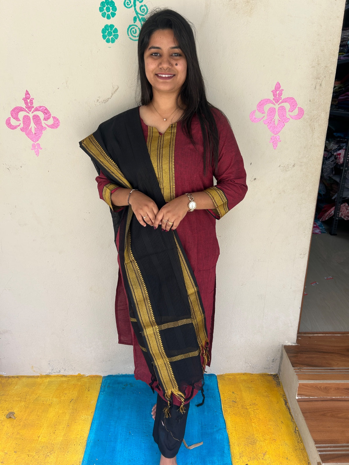 Petals Dupatta Sets - FDS76