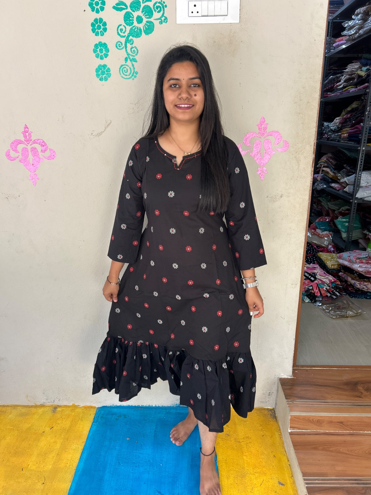Cotton A Line Kurti - CAF27