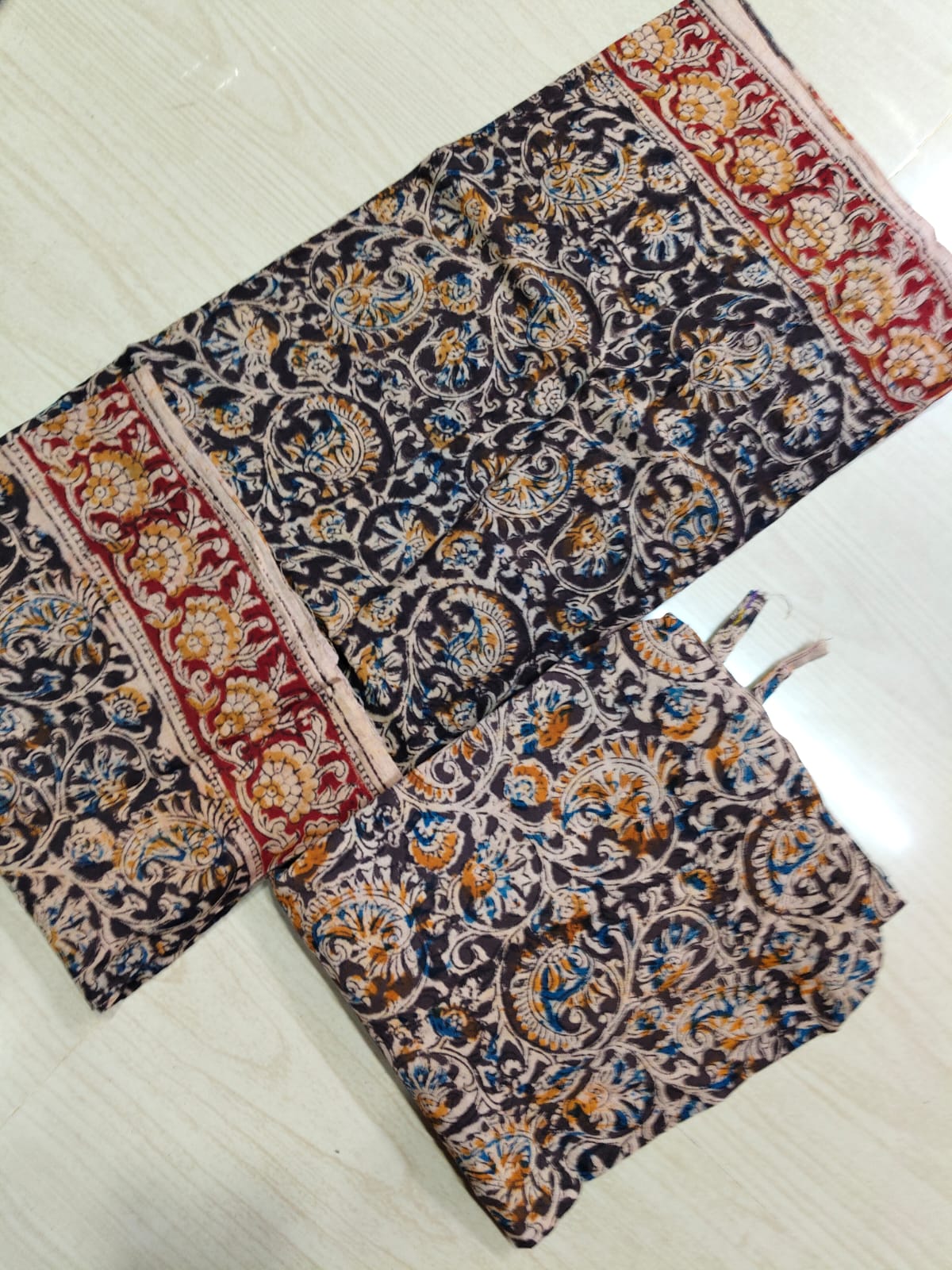 Kalamkari Phant and Dupatta KPD10