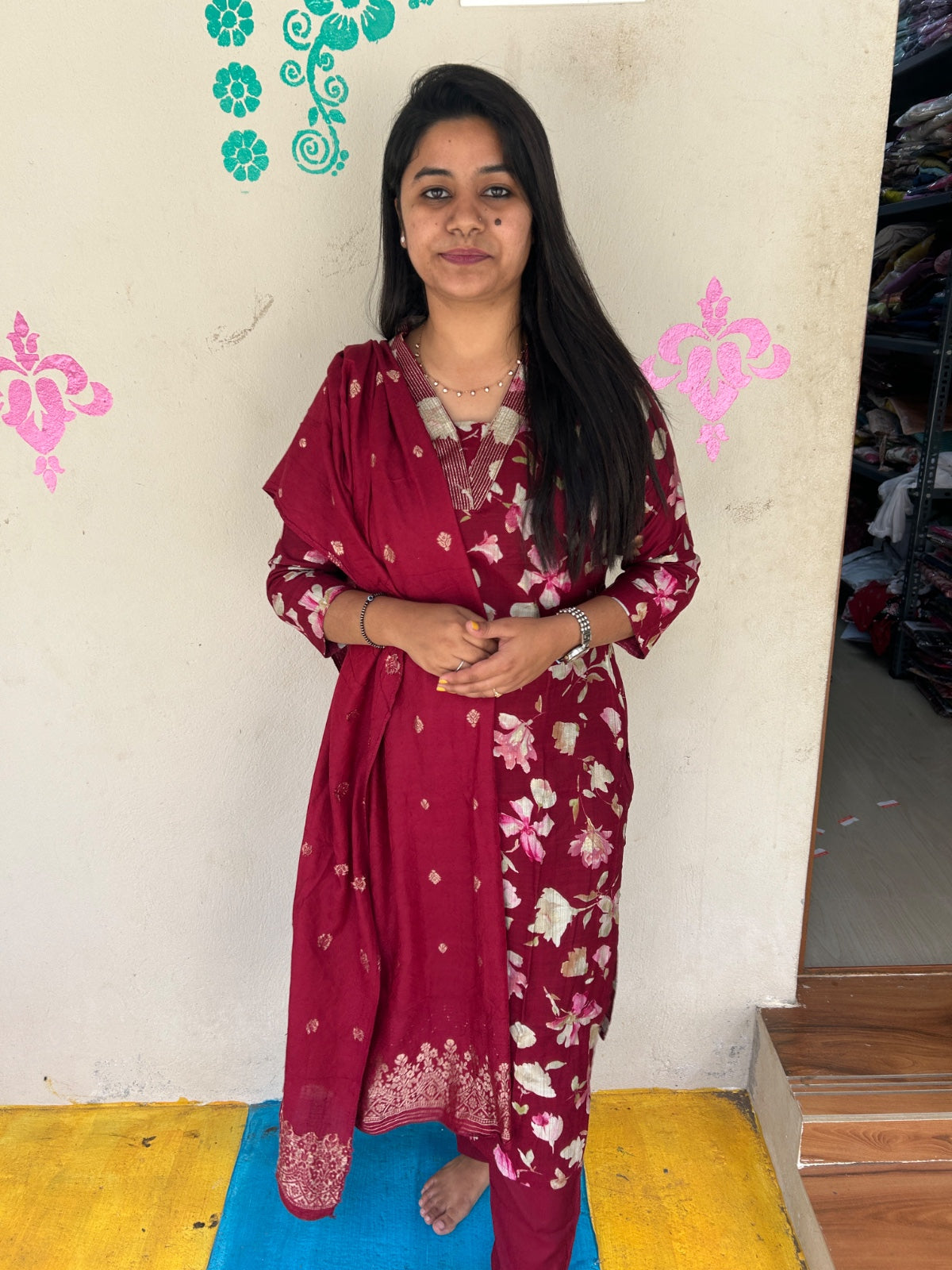 Kurti with Pant and Linen Dupatta sets - KPL01