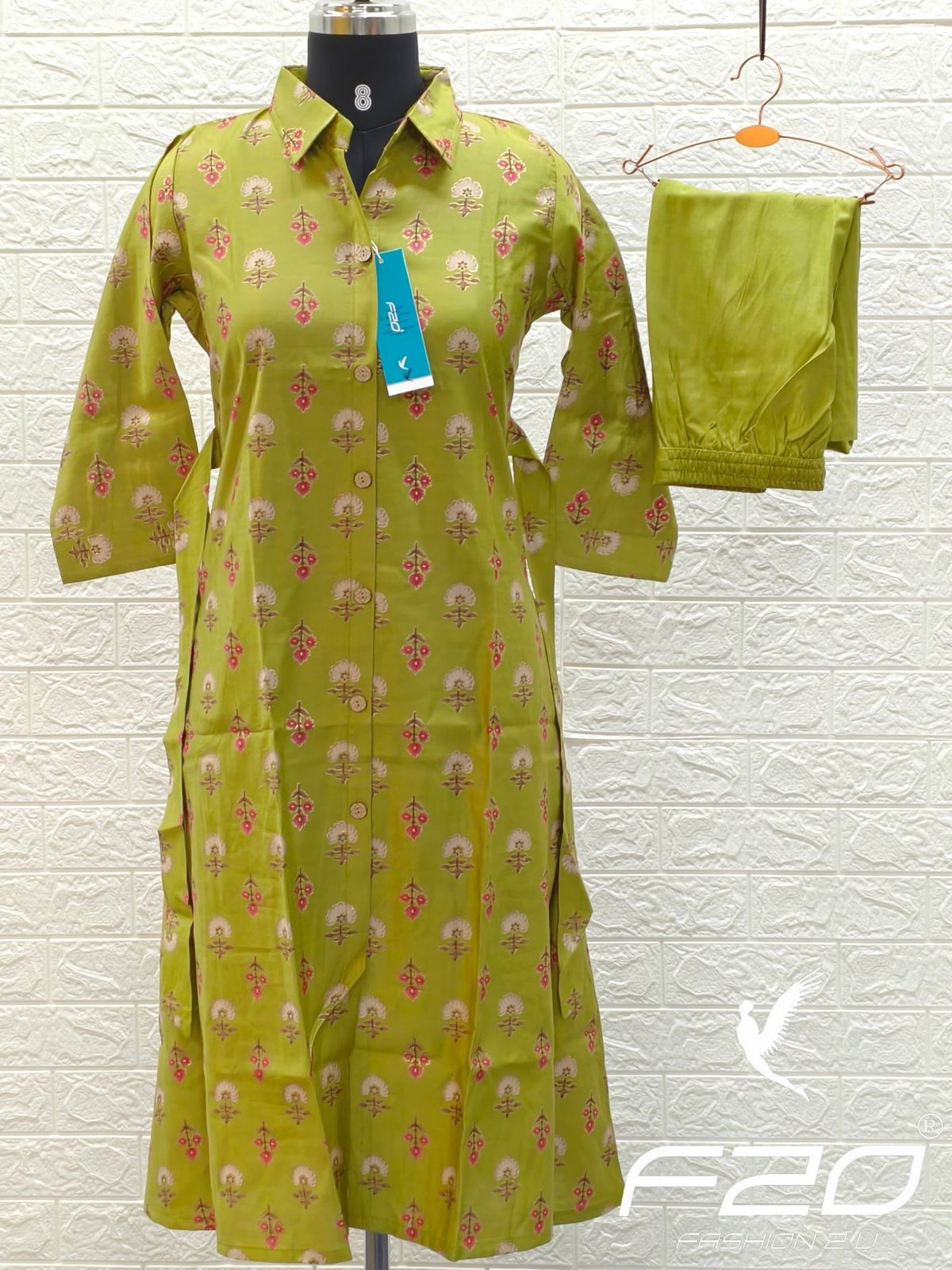 A Line Vertican Silk Kurti  AVS35