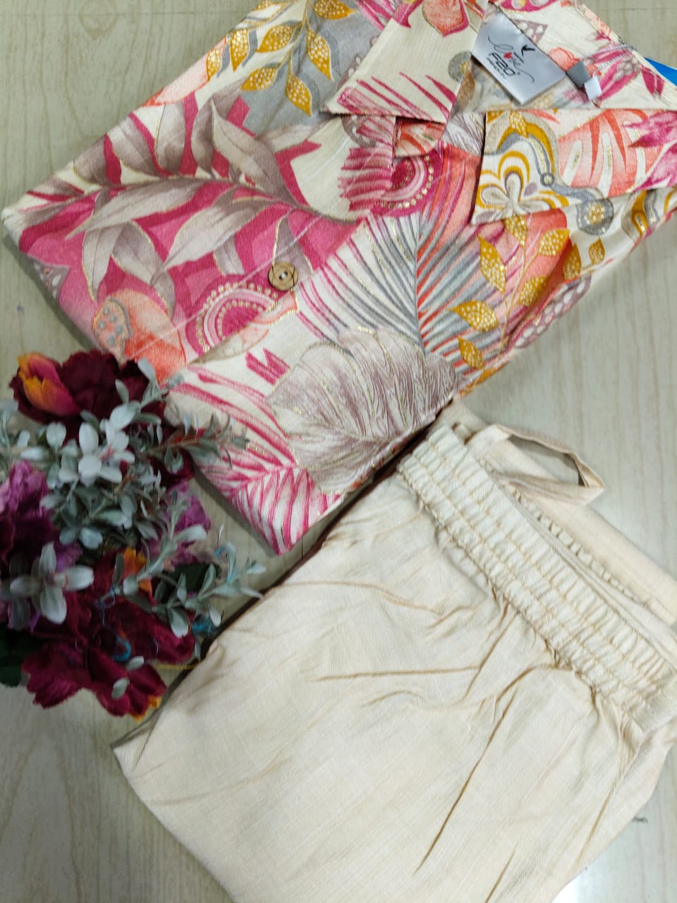 A Line Vertican Silk Kurti  AVS37