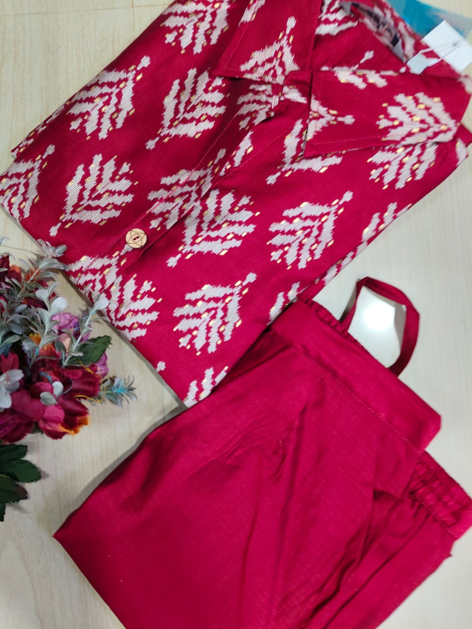 A Line Vertican Silk Kurti  AVS36