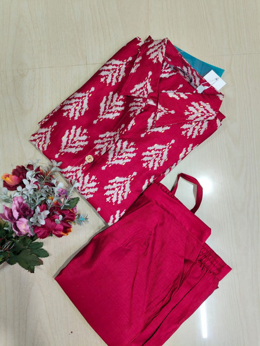 A Line Vertican Silk Kurti  AVS36