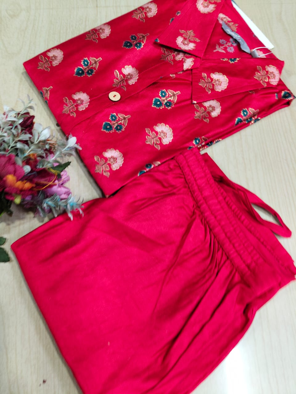 A Line Vertican Silk Kurti  AVS39