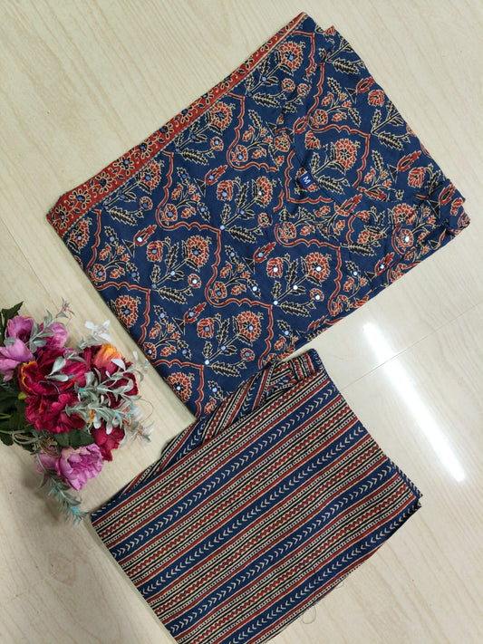 V neck Kurthi with Pant  ALN74