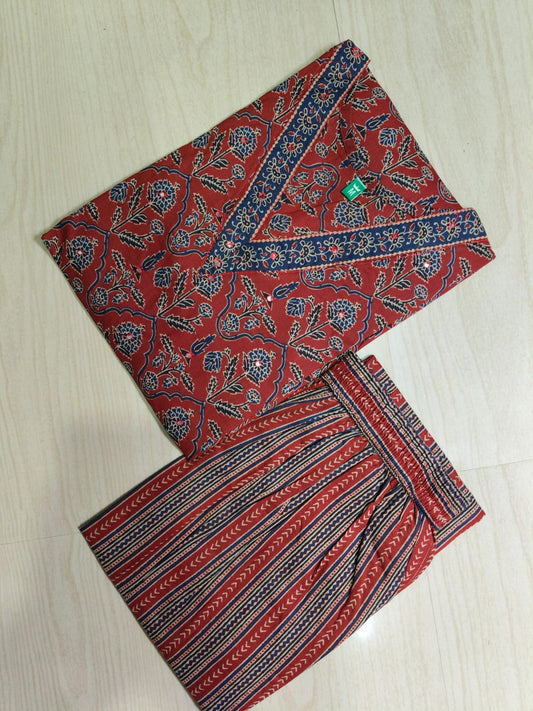 V neck Kurthi with Pant  ALN73