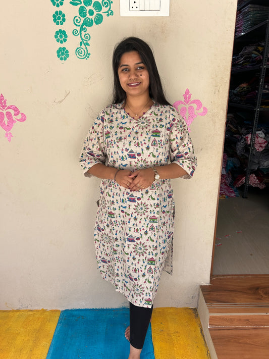 Kalamkari Kurtis KK68