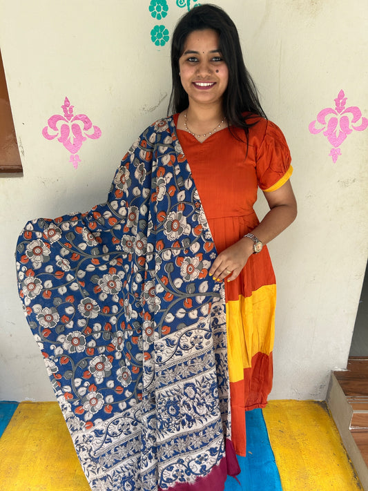 Kalamkari Pure Cotton Duppatas KCD02